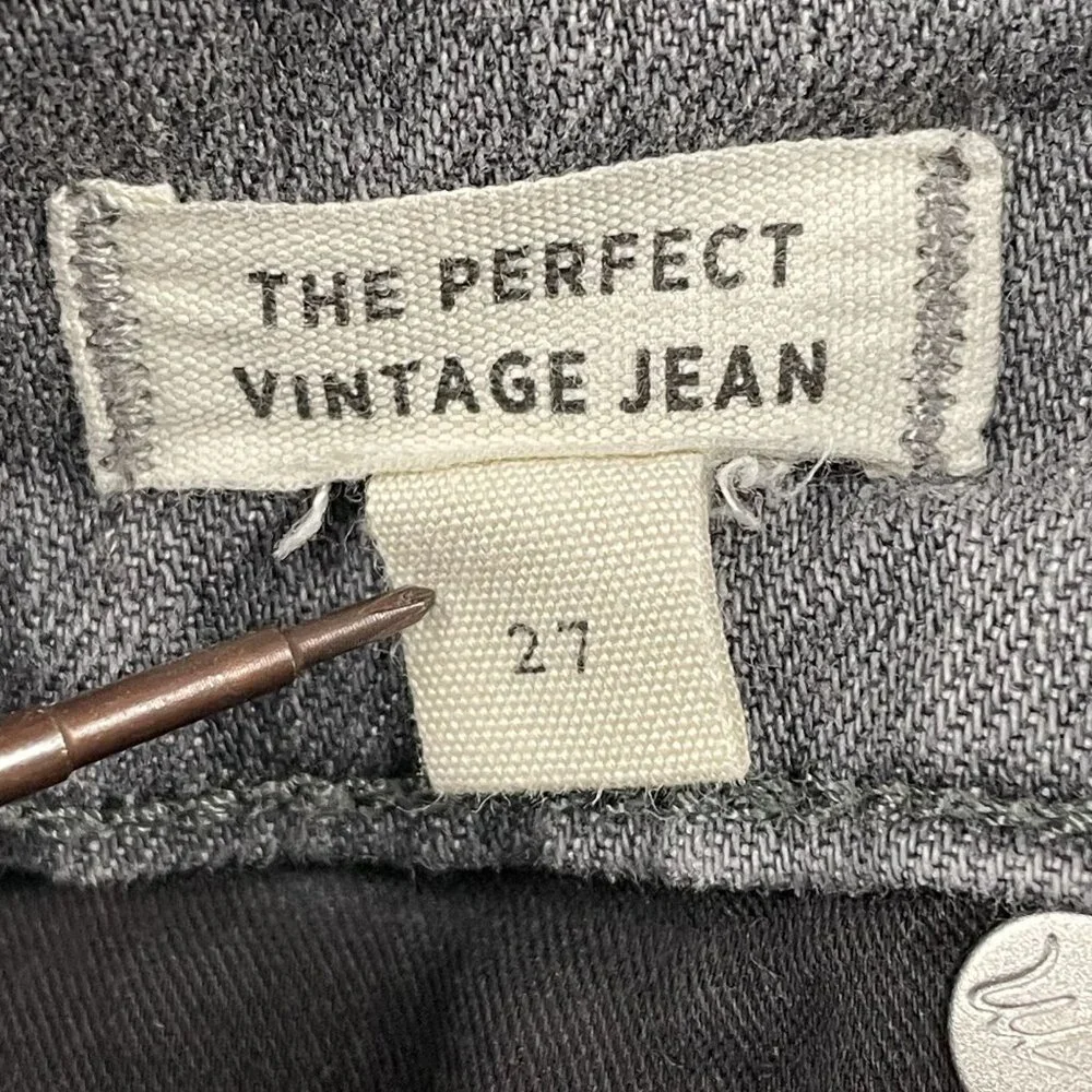 Madewell‎ Jeans Womens 27 the Perfect Vintage Jean Grey High Rise Denim